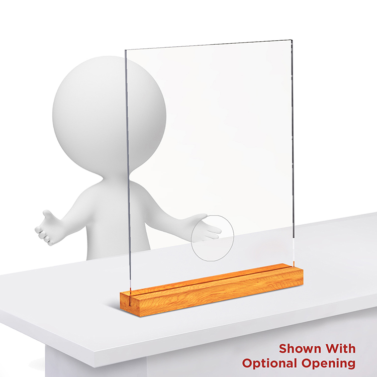 THICK DISTANCING BARRIER WITH WOOD BASE THICK DISTANCING BARRIER WITH WOOD BASE